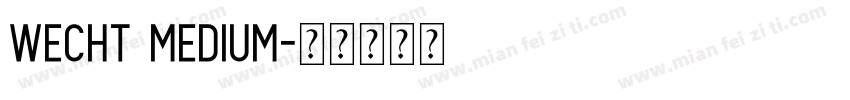 Wecht Medium字体转换